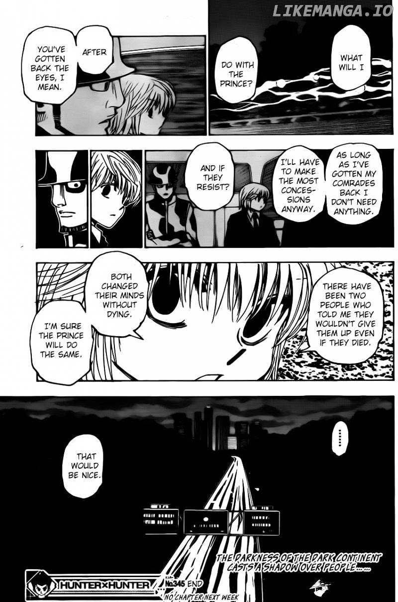 Hunter x Hunter, Chapter 345 image 19